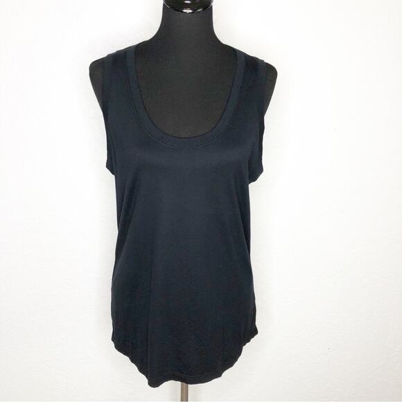 AG Adriano Goldschmied black scoop neck sleeveless top size Large - Picture 1 of 12